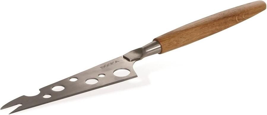 Stalen en houten kaasmes voor perfect snijden