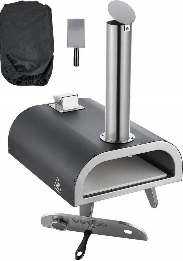 Stalen Pellet Pizzaoven 30 5cm met Thermometer Tuin & Buitenkeuken