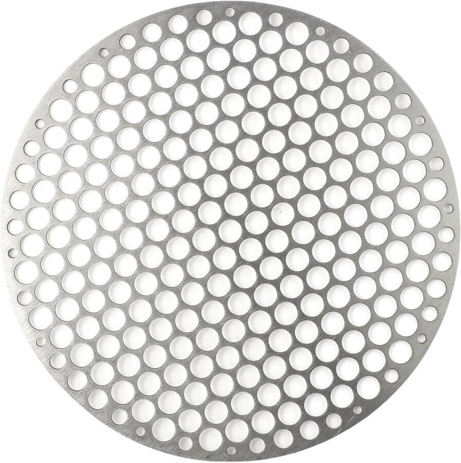 Stalen ronde grillrooster rond barbecuegrill net grill draadgaasrek voor buiten kamperen kookgerei barbecue rond grillrooster (22 CM)
