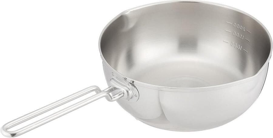 Stalen Soeppan Kookpan Lange Maaltijden Koken Drie Lagen Constructie 2.9 Liter Capaciteit Zilver