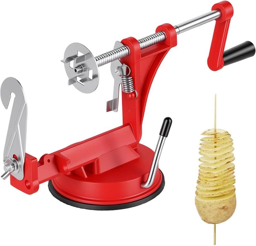 Stalen spiraalsnijder voor aardappelen handmatige aardappelspiraalsnijder voor spiraalaardappelen en zoete aardappelen aardappeltwister spiraalsnijder voor thuis barbecue en