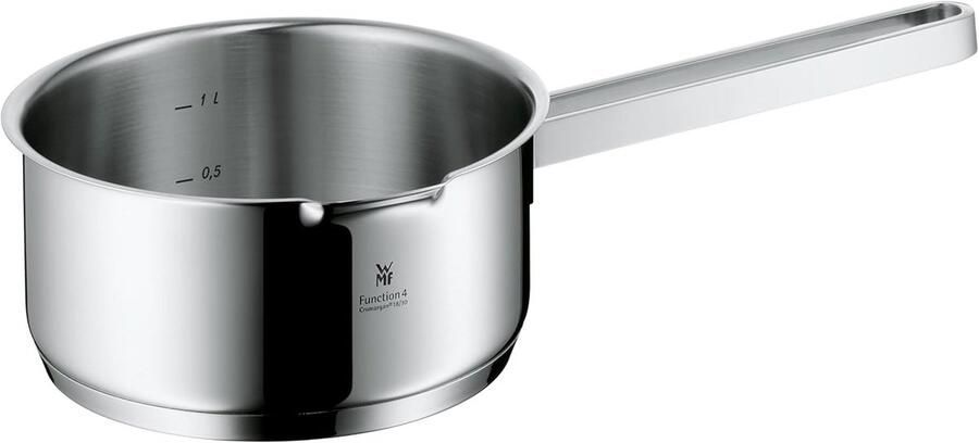 Stalen Steelpan Kookpan Sauzen Maken Hittebestendige Greep 16 cm Zilver