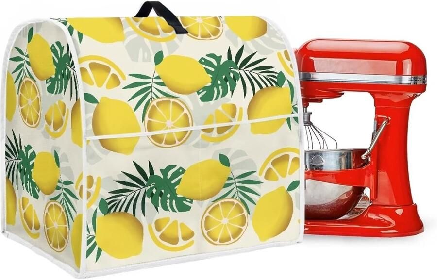 Stand Mixer Cover Keukenmachinehoes Apparaatbeschermer Keuken Organisatie Met Opbergvak 37 cm Hoog Tropical Monstera