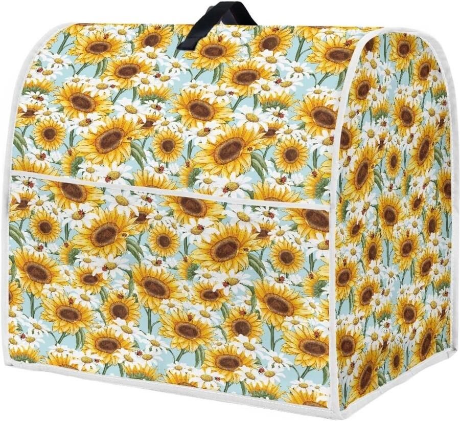 Stand Mixer Cover Keukenmachinehoes Stofhoes Keuken Organiseren Met Opbergvakken Verschillende Maten Tropische Zonnebloem