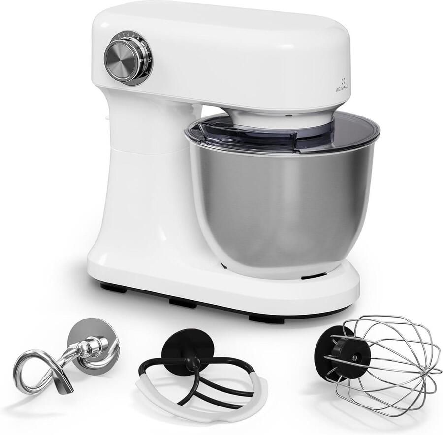 Stand Mixer Keukenmixer Mengmachine Bakken Ingrediënten Mengen Planetaire Mengsysteem 5 Liter Kom Wit