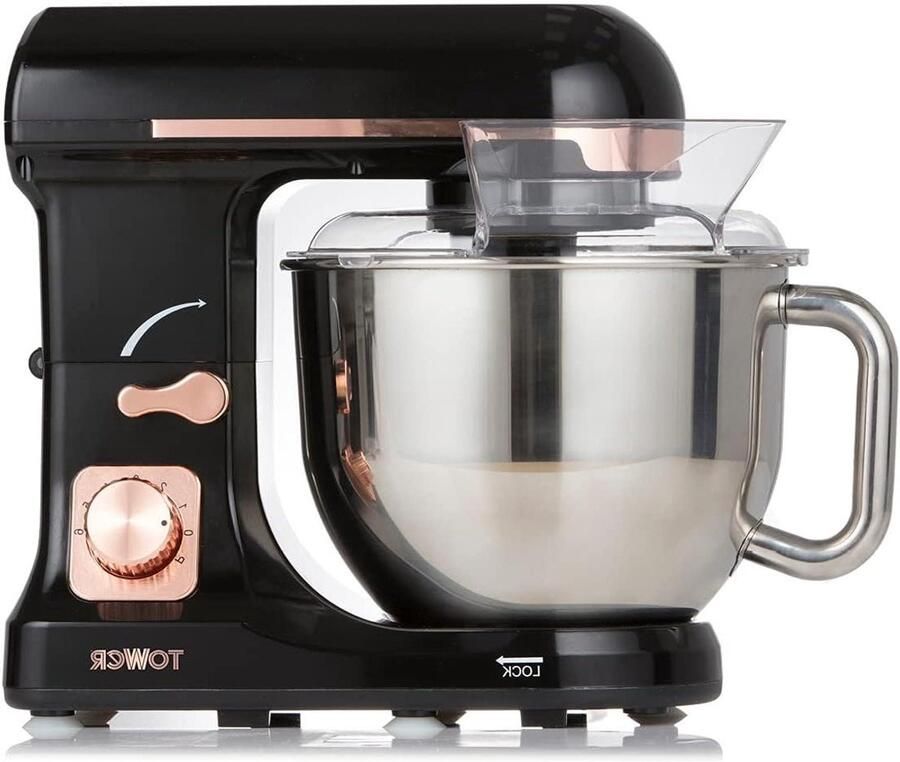 Standmixer Keukenmachine Mixer Bakken en Maken Planetaire Mengactie 5 Liter Rozengoud