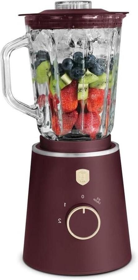 Standmixer Keukenmachine Smoothies Maken Glazen Reservoir 15 L Mat Bordeauxrood