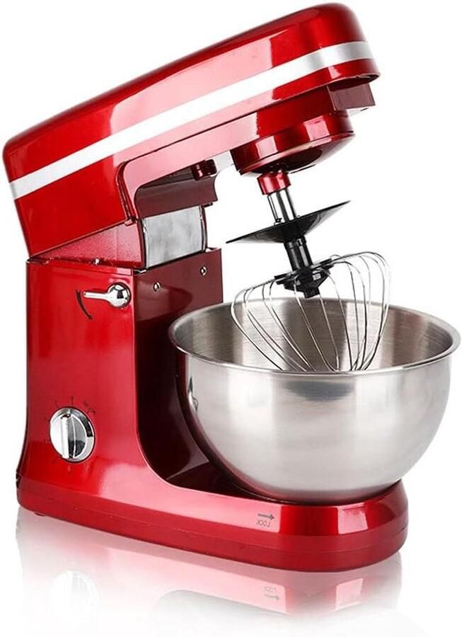 Standmixer Keukenmixer Deegmixer Bakken Ingrediënten Mengen 6 Snelheden Niet gespecificeerd Rood
