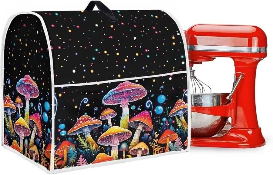 Standmixerhoes Keukenmachinehoes Keuken Beschermen Met Opbergvak 35cm x 27cm x 37cm Paddenstoel Galaxy