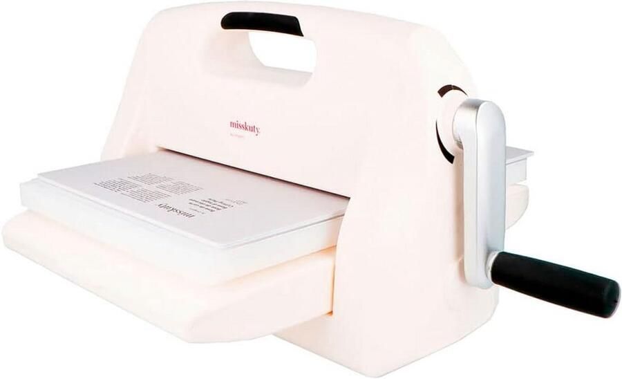 Stansmachine Creatieve machine Hobbyprojecten maken Micro instelknop 22.5 cm opening Wit