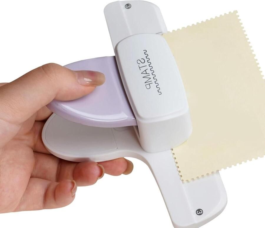 Stansmachine Papier Knutselgereedschap Randen Kaarten Maken Nauwkeurige Snijkern 16 cm Wit