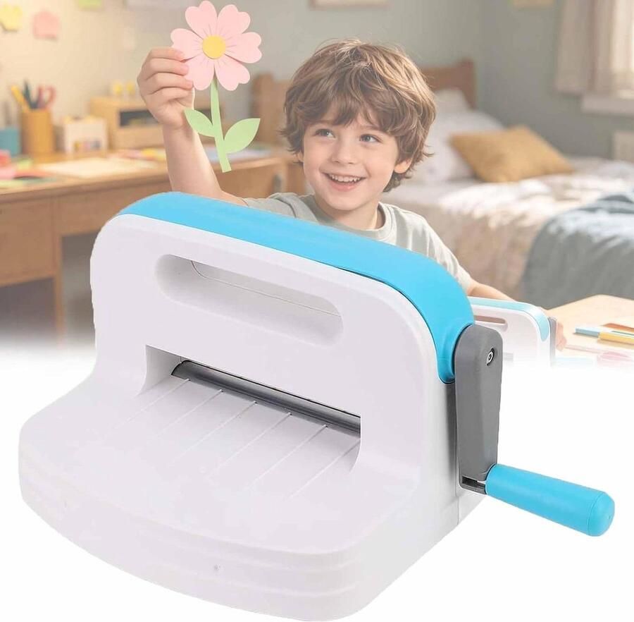 Stansmachine Papier Snijder Kaarten Maken Bladloos Ontwerp A5 Grijs