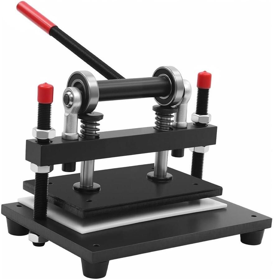 Stansmachine Snijmachine Leer Materialen Bewerken Hoge Belastbaarheid 26 x 16 cm Zwart