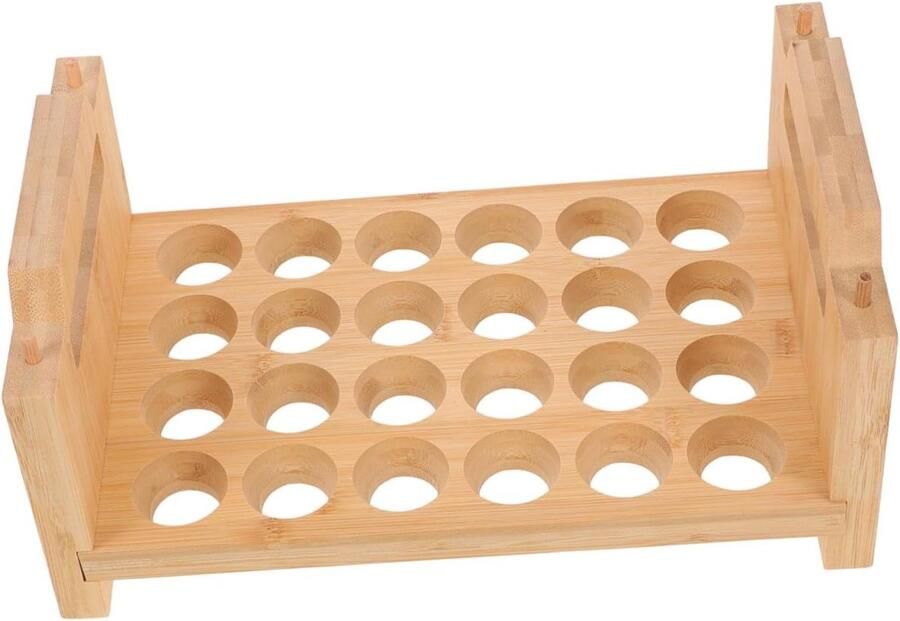 Stapelbare Eierhouder Eierrek Keuken Organiseren Ruimtebesparend Ontwerp 24 Eieren Lichtbruin