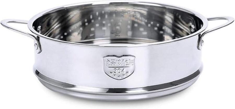 Stapelbare Stoominzet Pan van Roestvrij Staal voor Pannen 20 cm