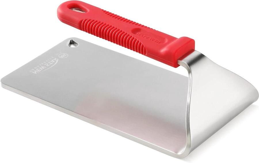 Steak Gewicht Grillpers RVS Gelijkmatig Grillen Hittebestendig Handvat 216 x 108 cm Zilver