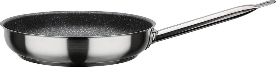 Steel Casserole Koekenpan Koken en Bakken Energiebesparende Bodem 28 cm Zilver
