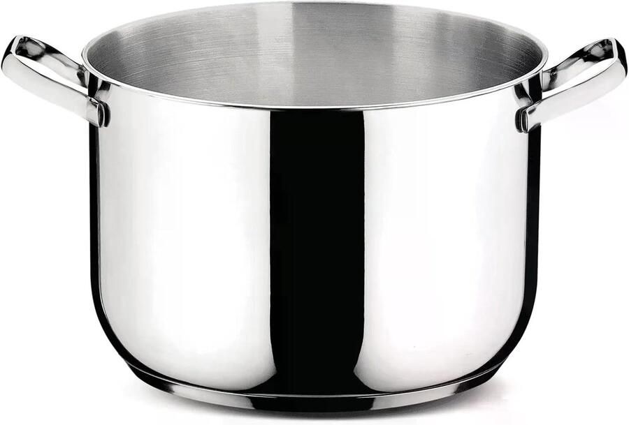 Steel Koekenpan Dagelijks Koken Drie-laags Bodem 24 cm Zilver