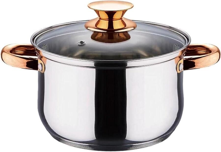 Steel Kookpan Steelpan Sauspan Koken en Serveren Anti-aanbaklaag 18 cm Zilver