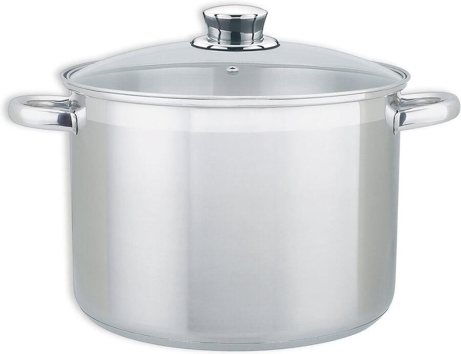 Steel Pan Kookpan XXL Mee Koken Thermosandwich Bodem 26 cm Zilver