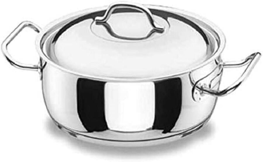 Steelpan 16 cm Kookpan Braadpan Lekker Koken Roestvrij Staal 1.5 Liter Zilver