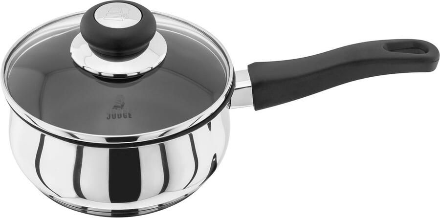 Steelpan 16 cm Kookpan Sauspan Koken en Verwarmen Vaatwasserbestendig 18 Liter Volume