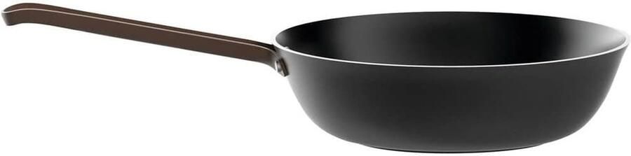 Steelpan Aluminium Kookpan Anti-aanbak Lekkere Maaltijden Inductie Geschikt 28 cm Diameter Bruin