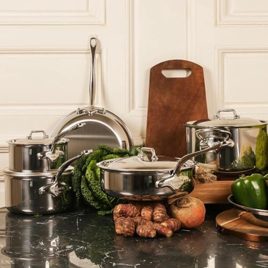 Steelpan Aluminium Kookpan Lekker Koken Gelijkmatige Warmte 24 cm Roestvrij