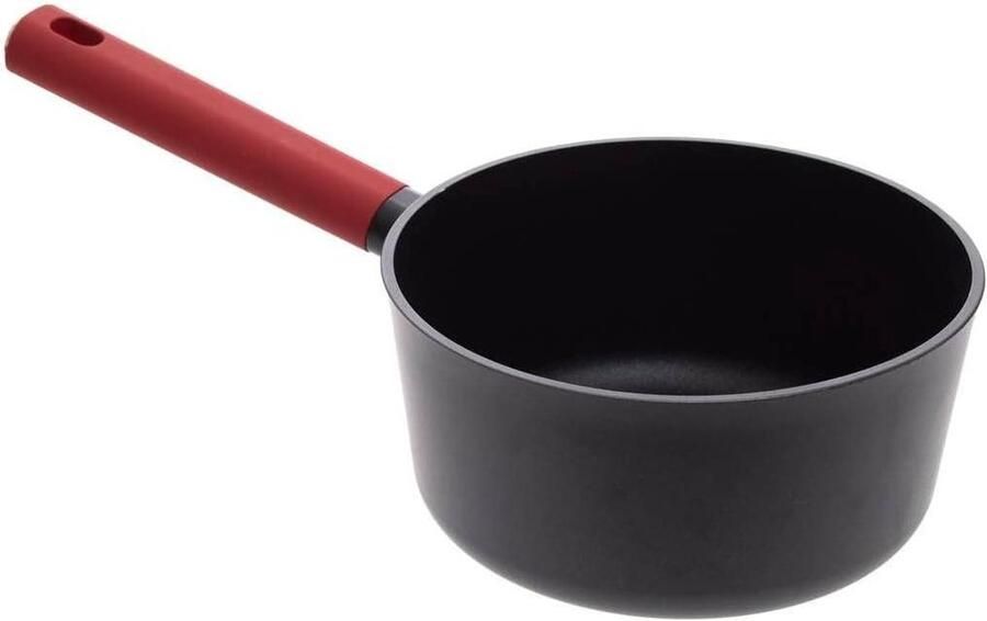 Steelpan Aluminium Kookpan Sauspan Koken op Inductie Vetvrij Koken D 20 cm Zwart