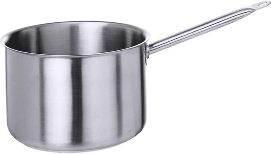 Steelpan Hoge Vorm Kookpan Koken aanrecht Sandwichbodem 28 cm Roestvrij staal