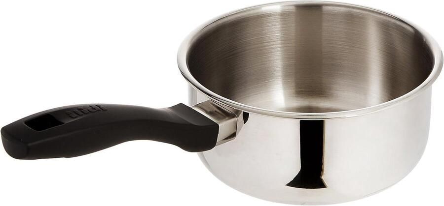 Steelpan Inductie Sauspan Roestvrij Staal Koken op Inductie 1.2 mm Dik 16 cm Zilver