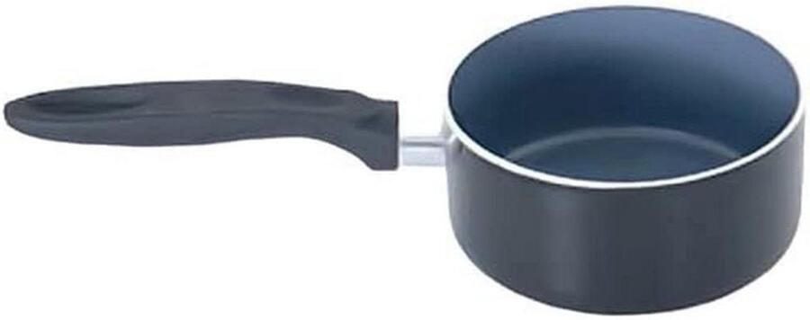 Steelpan Keramiek Kookpan Sauspan Gezond Koken Alle Warmtebronnen Ø 18 cm Zwart Grijs