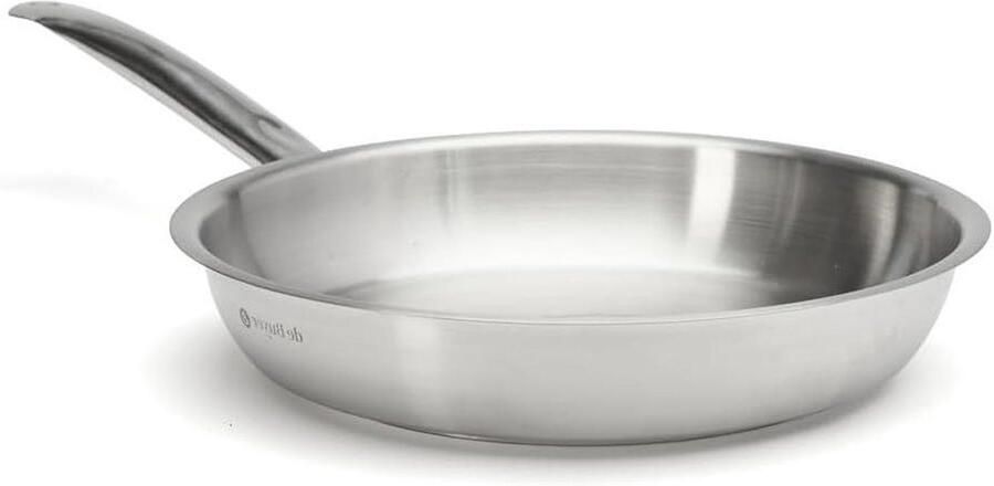 Steelpan Kookpan Eten Bereiden Schuine Zijden 28 cm Zilver