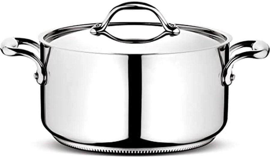 Steelpan Kookpan Koken 5-laags bodem 1.5 Liter Zilverkleurig
