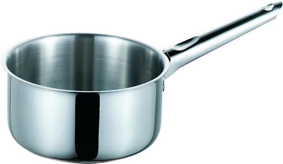 Steelpan Kookpan Koken en verwarmen Energiebesparende koperen bodem 16 cm Zilver