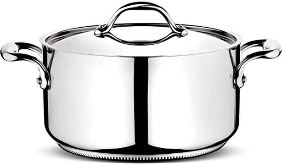 Steelpan Kookpan Koken op inductie 5-laags Lagofusion bodem 1.5 Liter Zilver