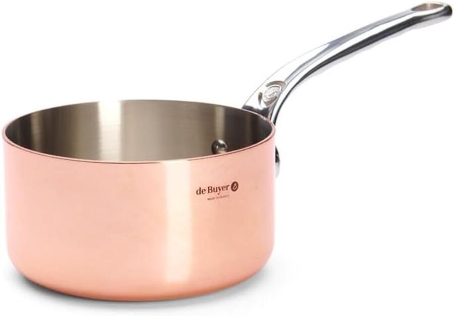 Steelpan Kookpan Koken op inductie Koperen afwerking 16 cm Koper