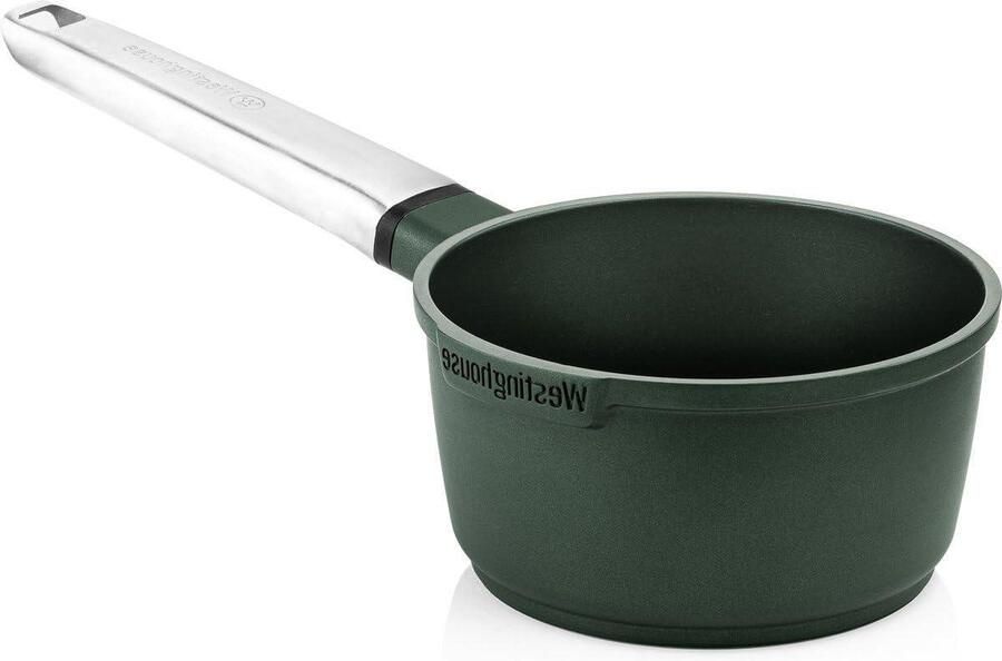 Steelpan Kookpan Koken voor iedereen PFOA-vrije antiaanbaklaag 18cm 1.9L Groen