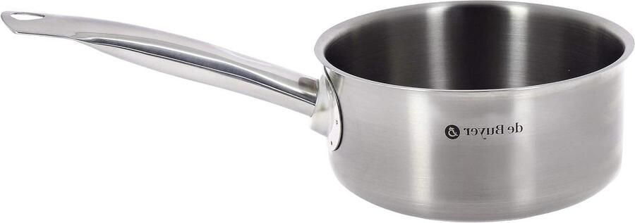 Steelpan Kookpan Maken van sauzen Ovenbestendig 28 cm Zilver