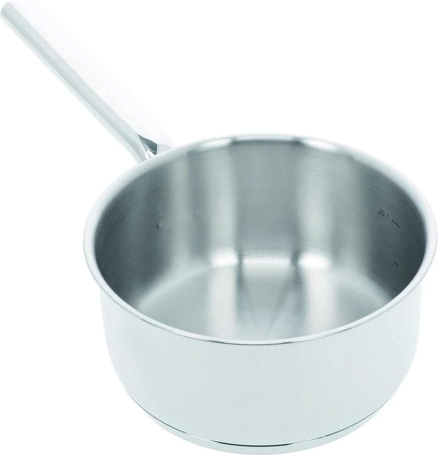 Steelpan Kookpan Sauspan Dagelijks Koken Snelle Warmtegeleiding Ø 16 cm Zilver