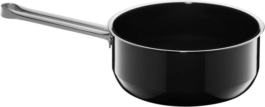 Steelpan Kookpan Sauspan Kleine Gerechten Bereiden Krasbestendig Keramiek 18 cm 18 Liter Zwart