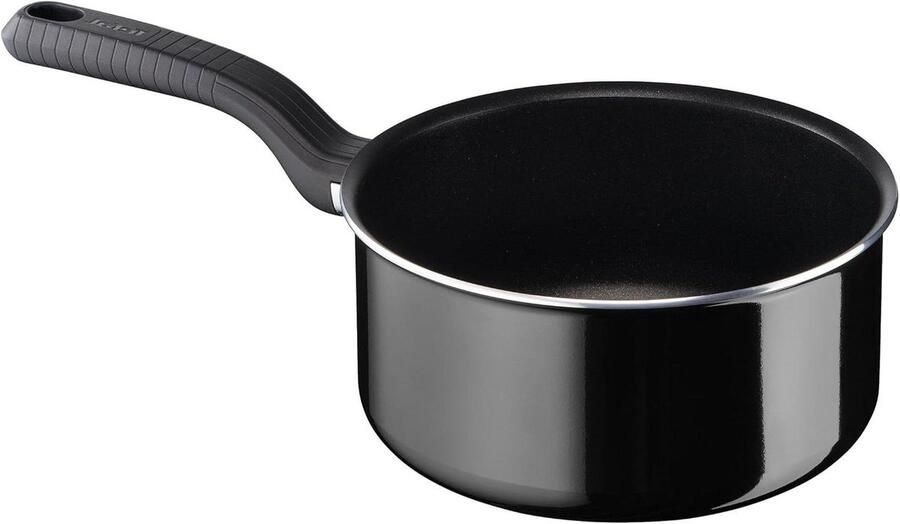 Steelpan Kookpan Sauspan Koken in de keuken Titanium Force coating 20 cm Zwart