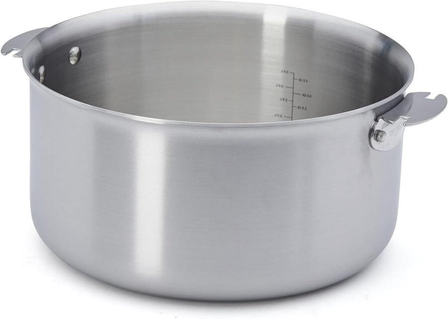 Steelpan Kookpan Sauzen Maken Afneembaar Handvat 24 cm Zilver