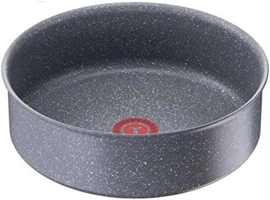 Steelpan met Antiaanbaklaag Koekenpan Steelpan Koken en Bakken Afneembaar Handvat 24 cm Grijs