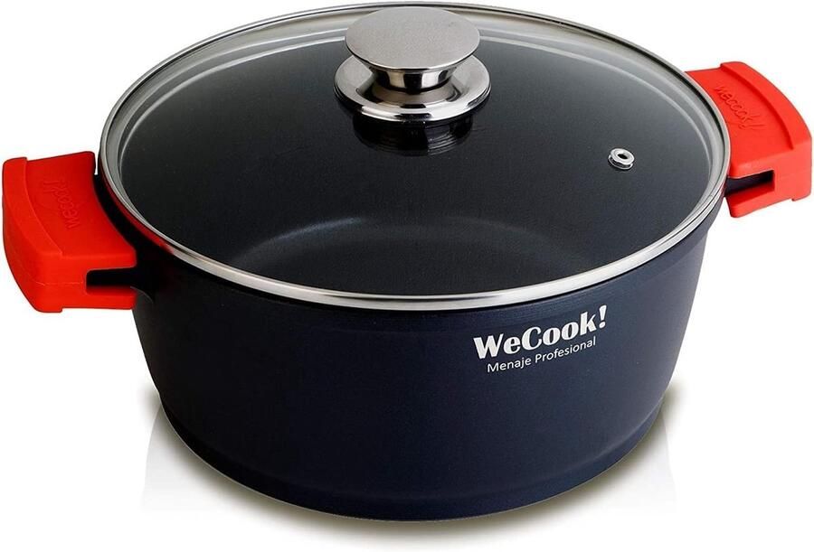 Steelpan met Deksel Kookpan Koekenpan Dagelijks Koken PFOA-vrije Antiaanbaklaag 28 cm Grijs