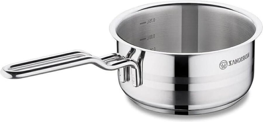 Steelpan met Deksel Kookpan Roestvrijstaal Waterloos Koken Super Capsule Basis 16x9 cm Zilverkleurig