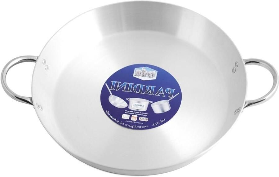 Steelpan met handgrepen Kookpan Aluminium Langzaam Garen Ovenbestendig 28 cm Grijs
