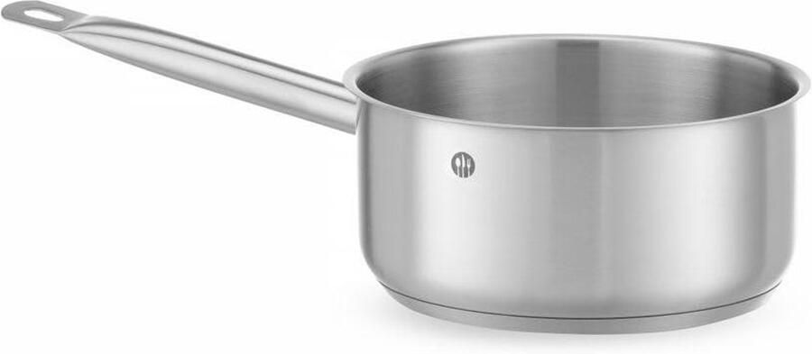 Steelpan Sauspan Kookpan Koken op Inductie Ergonomische Koelgreep 2.9L Zilver