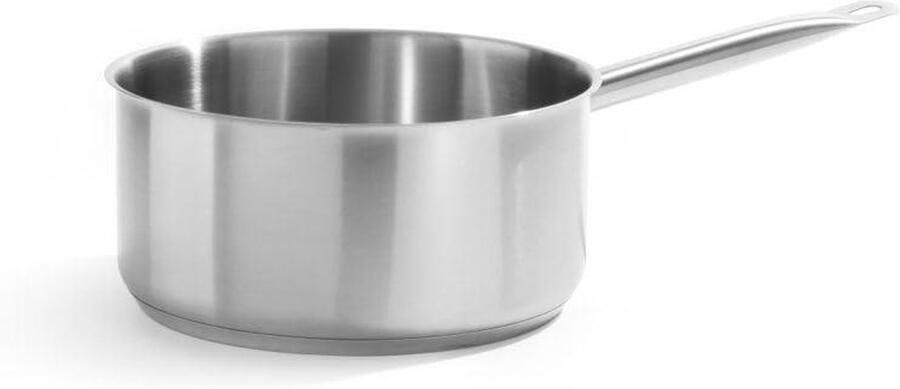Steelpan Sauspan Kookpan Koken op Inductie Voor Alle Warmtebronnen 4 Liter Zilverkleurig