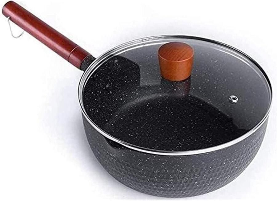 Steelpan Stoompan Kleine kookpot Melkpot Koken voor Familie Houten anti-verbrandingshandgreep 1.0 Aantal Niet gespecificeerd